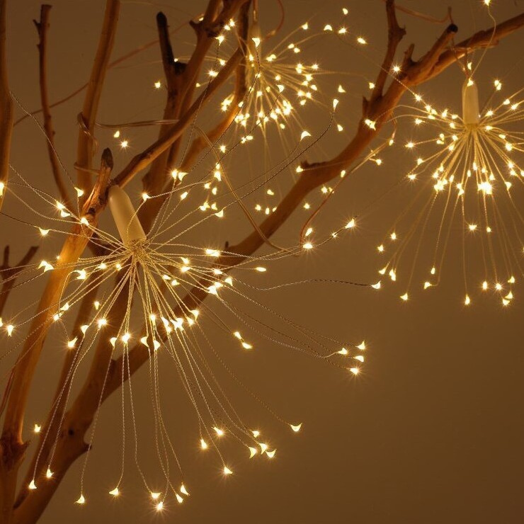 Đèn Pháo Hoa Trang Trí Noel, Đèn Pháo Bông 5 Chùm