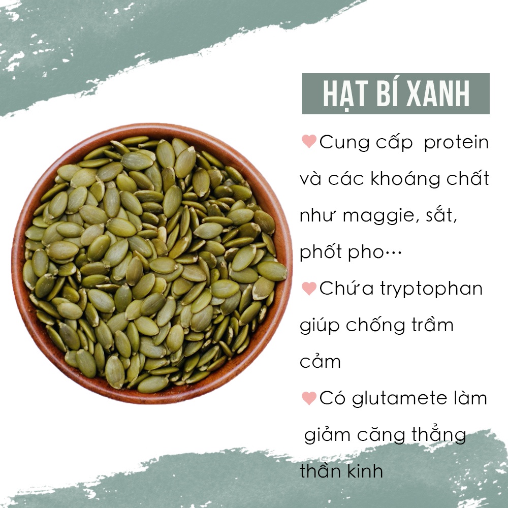 Nhân hạt bí xanh Ấn Độ 250g