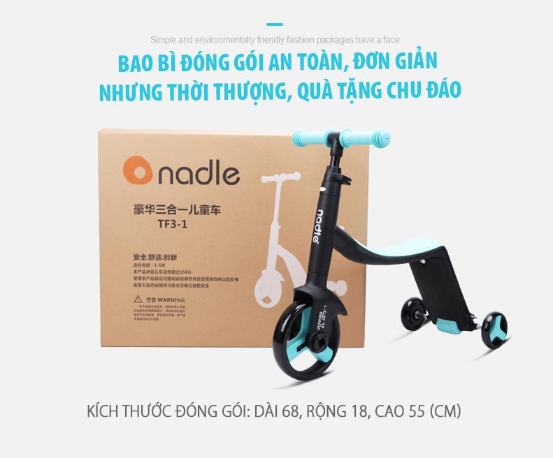Hanrui - Siêu xe Nadle 3 trong 1 cho bé