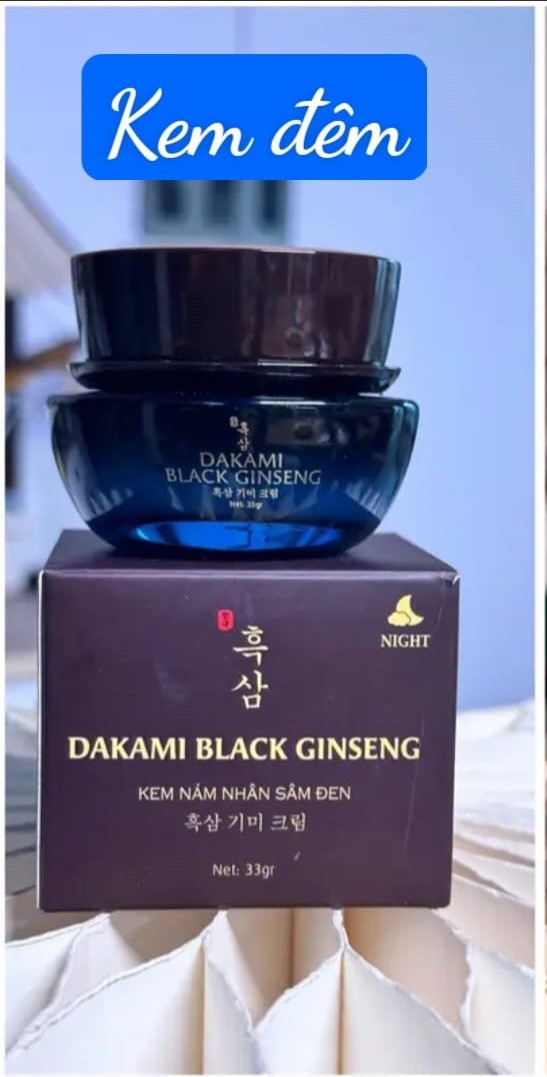 Combo Dakami Sâm Đen (Ngày - Đêm) và Serum