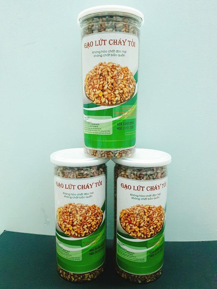 [HCM]Gạo Lứt cháy tỏi 300g