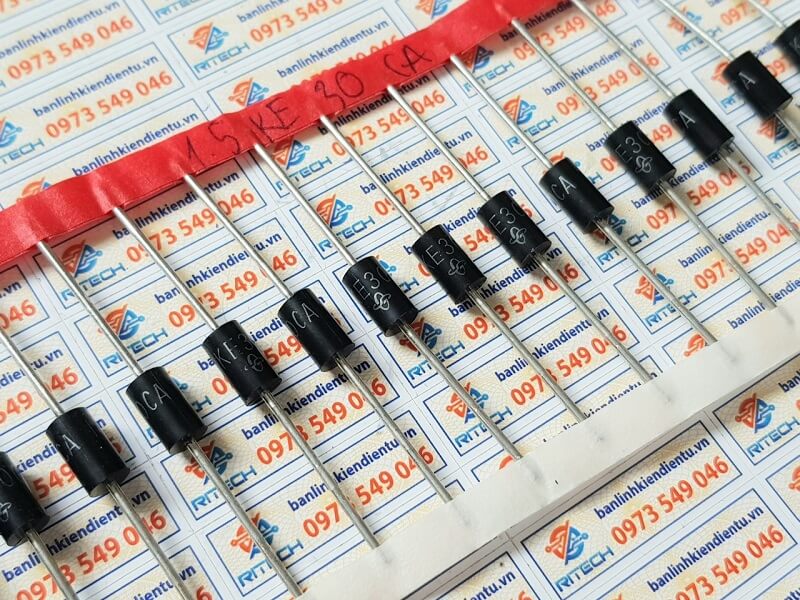 [ Combo 20 chiếc] Diode TVS 1.5KE30A 1500W 30V DO-201