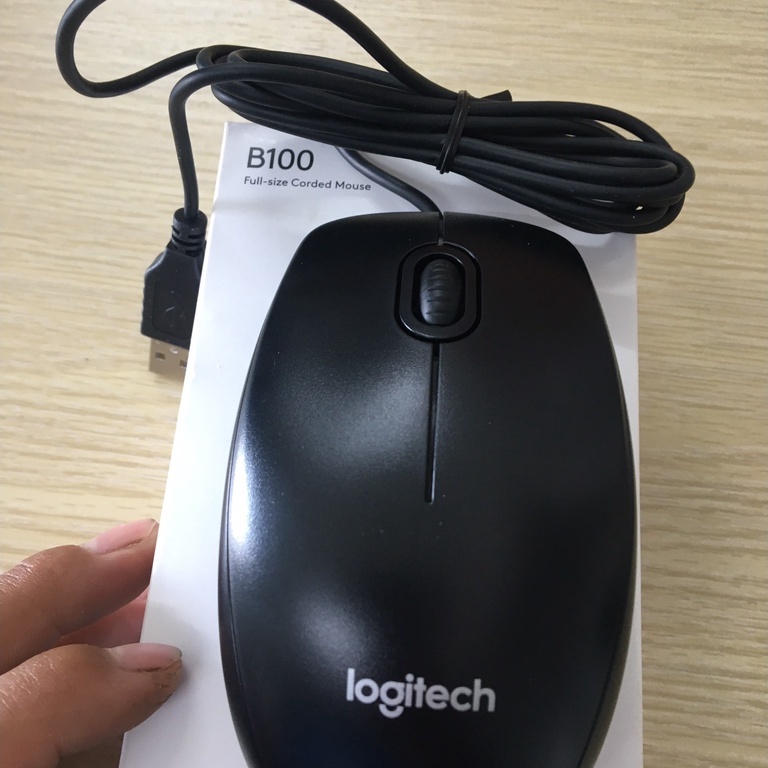 CHUỘT QUANG CÓ DÂY LOGITECH B100 (CHÍNH HÃNG BẢO HÀNH 12 THÁNG)
