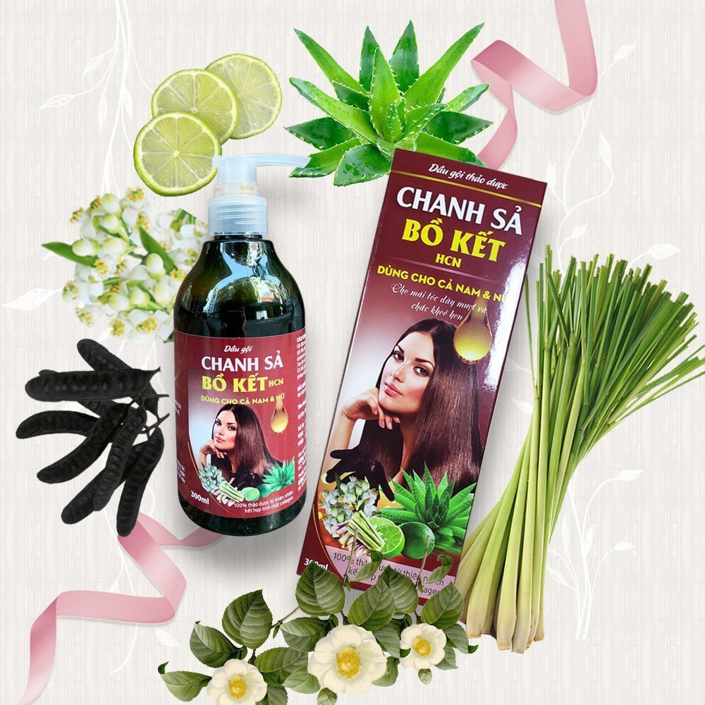 Dầu Gội Thảo Dược Bồ Kết Sả Chanh