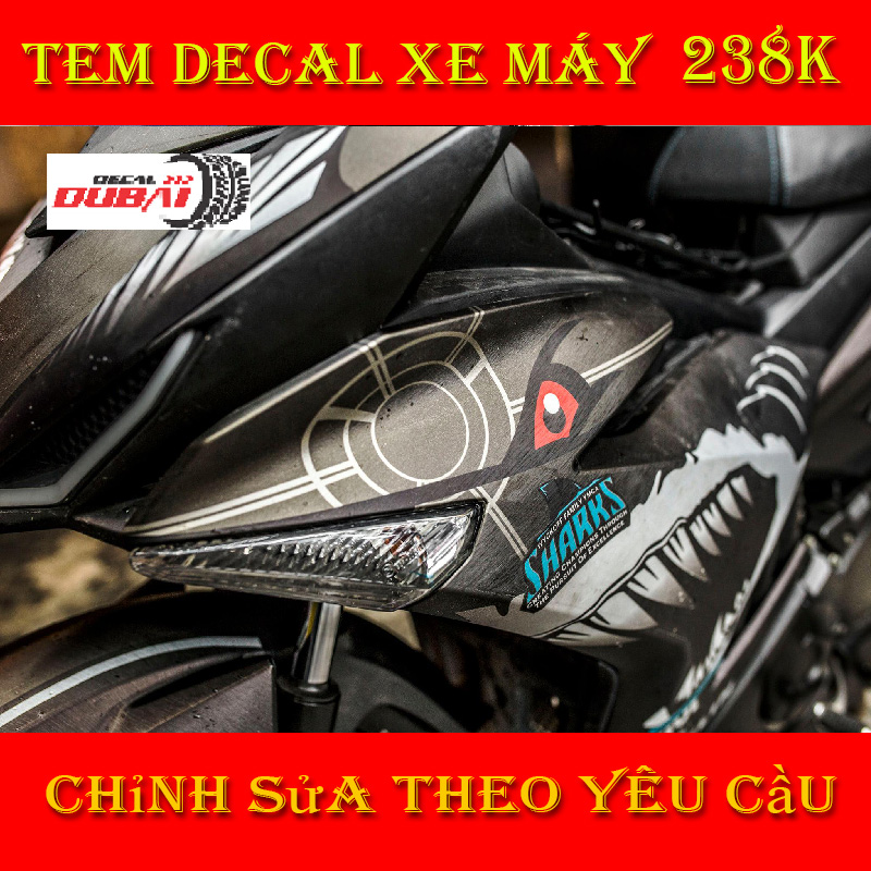 Tem Trùm Exciter 150 Đen Hổ