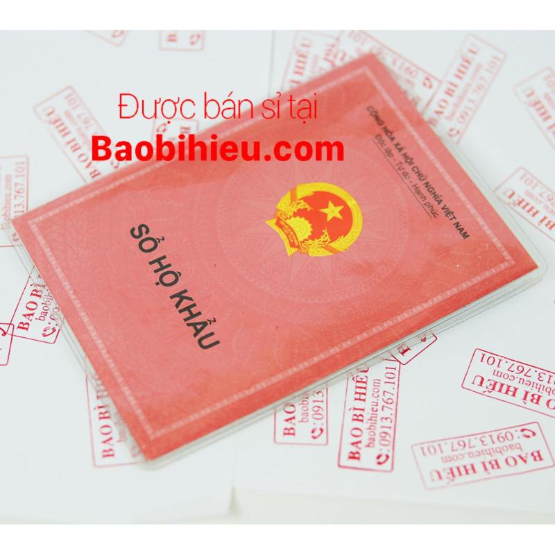 Mua Vỏ bao bọc Sổ Hộ Khẩu dẻo trong chống nhàu, chống xước, chống thấm, chống ướt B155