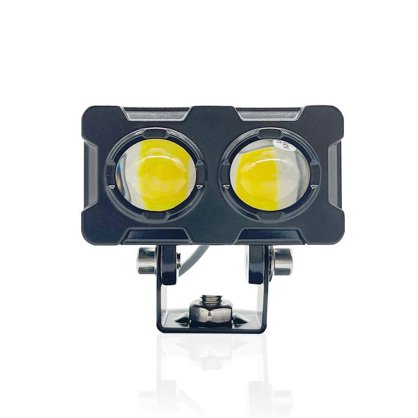 Đèn trợ sáng s35 bi cầu 2 màu gắn xe máy 12v
