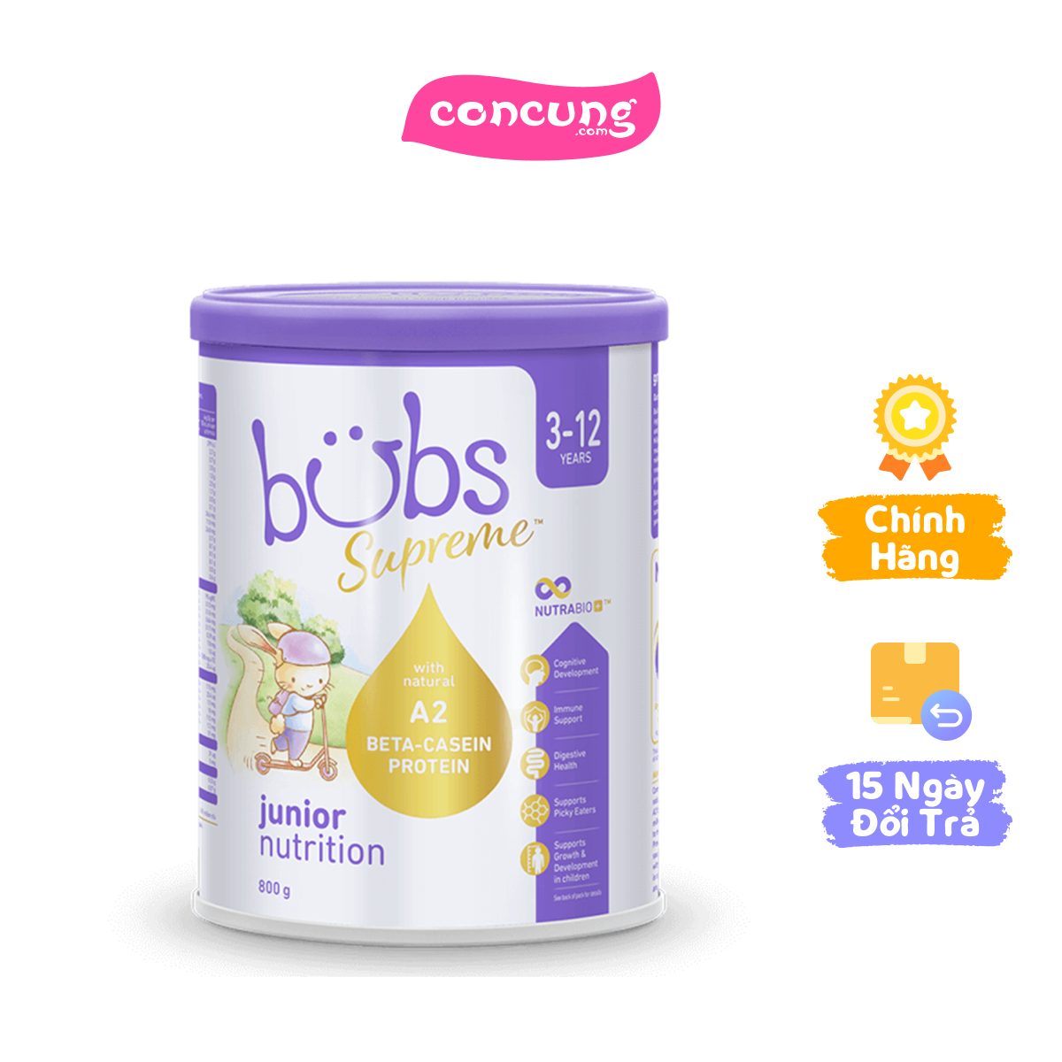 THỰC PHẨM BỔ SUNG BUBS SUPREME JUNIOR NUTRITION