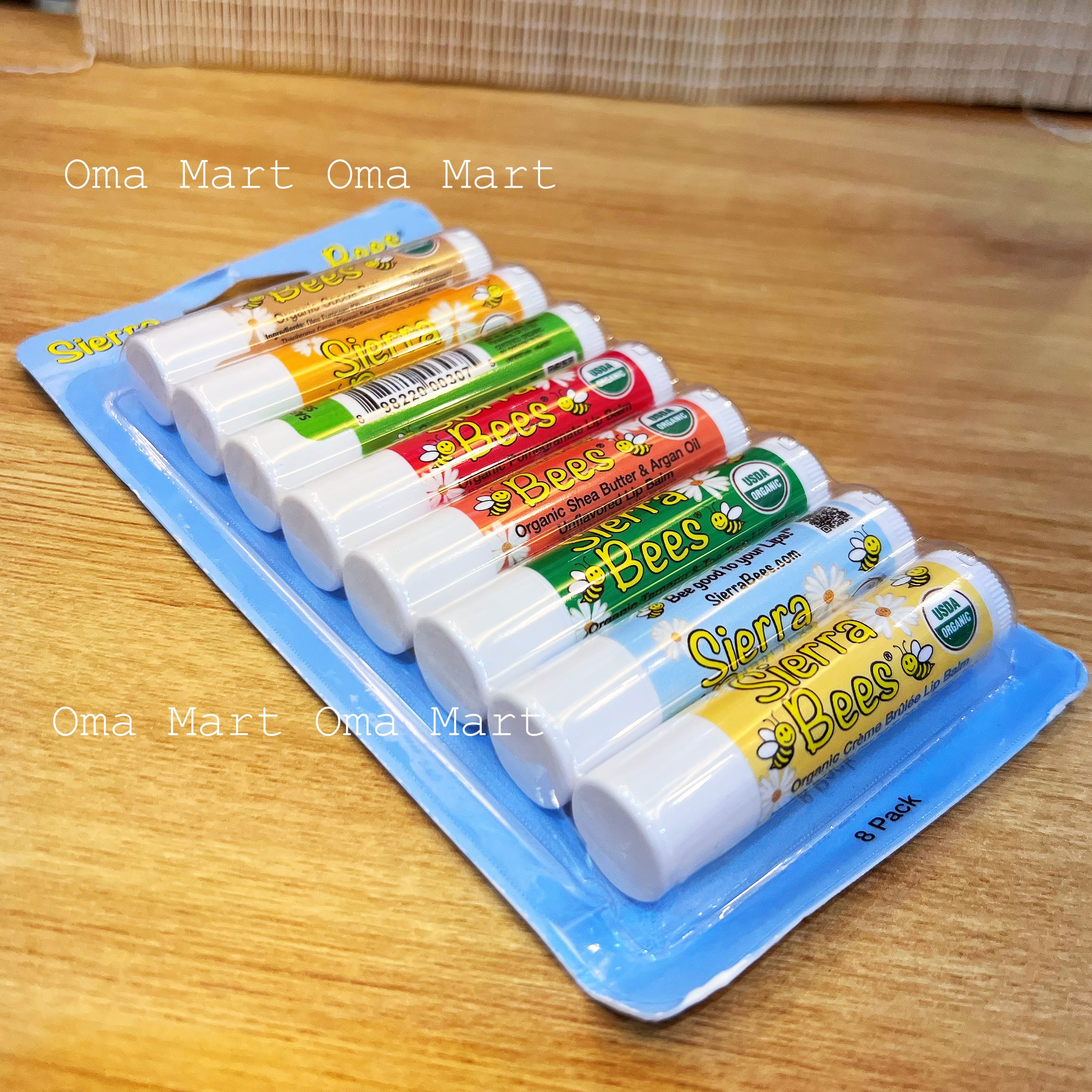 Organic Lip Balm Sierra bees (blister 8 bars)