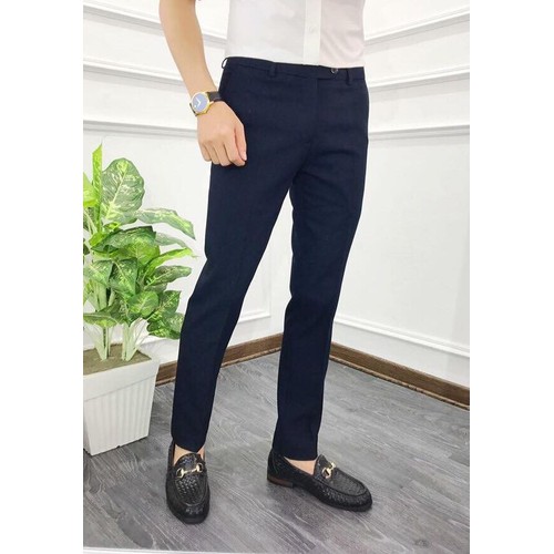 Quần tây nam co giãn ống côn quần âu nam vải co giãn