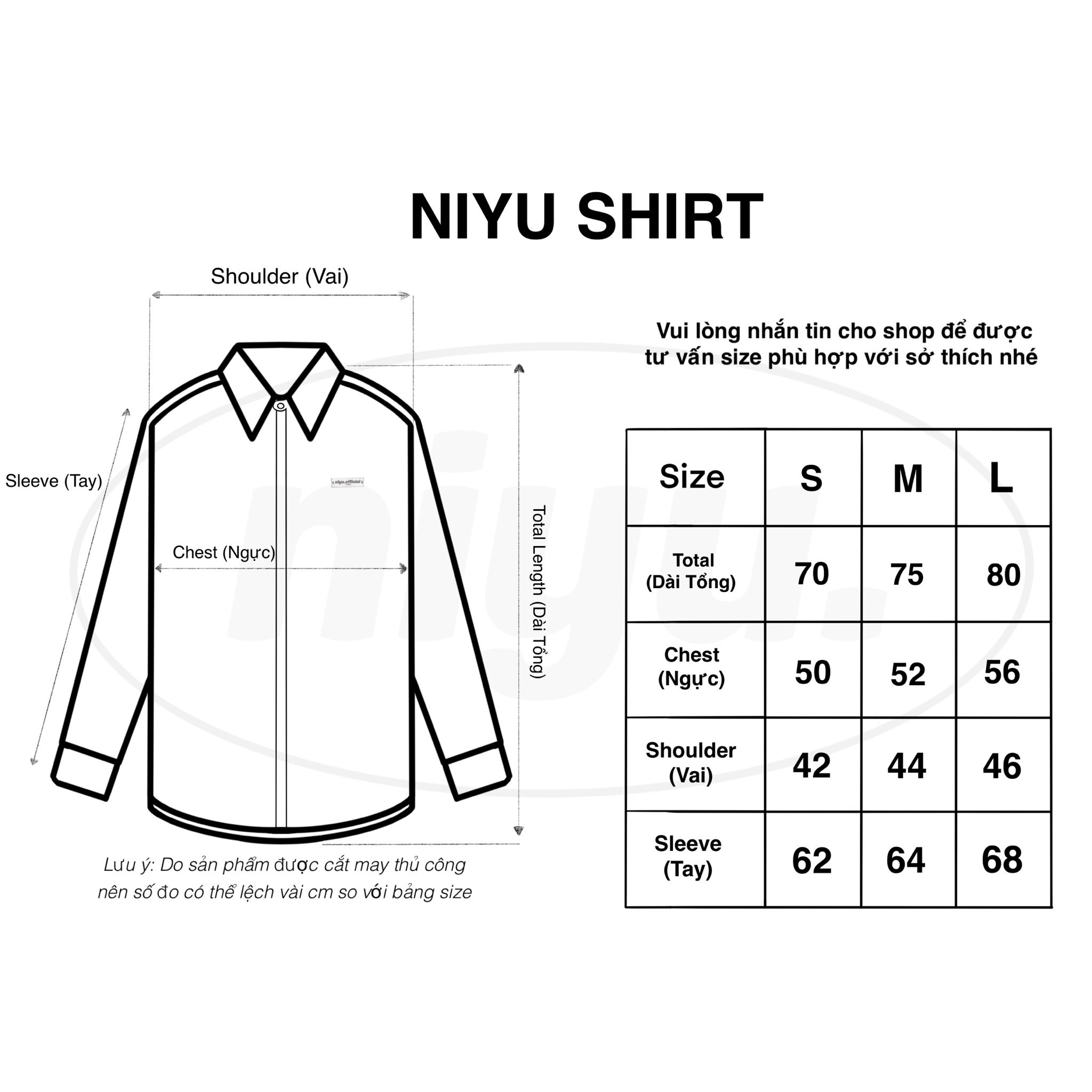 NIYU BASIC SHIRT - Sơ Mi Dài Tay/ Ngắn Tay - 4 Màu