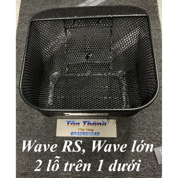 Rổ Thái cho Wave RS, WS100, Wave lớn loại dày 2 lỗ trên 1 lỗ dưới