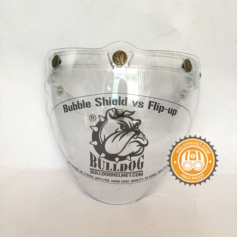 Kính Flat Eagle Bulldog Chính Hãng (gắn nón 3/4)