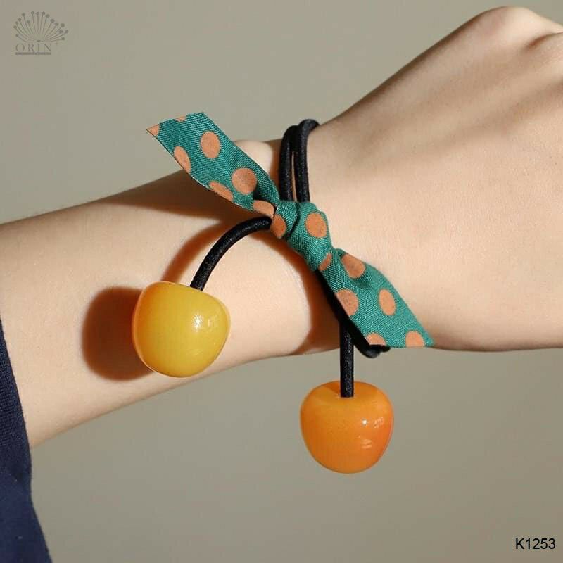 [HCM]Cột tóc hình trái cherry