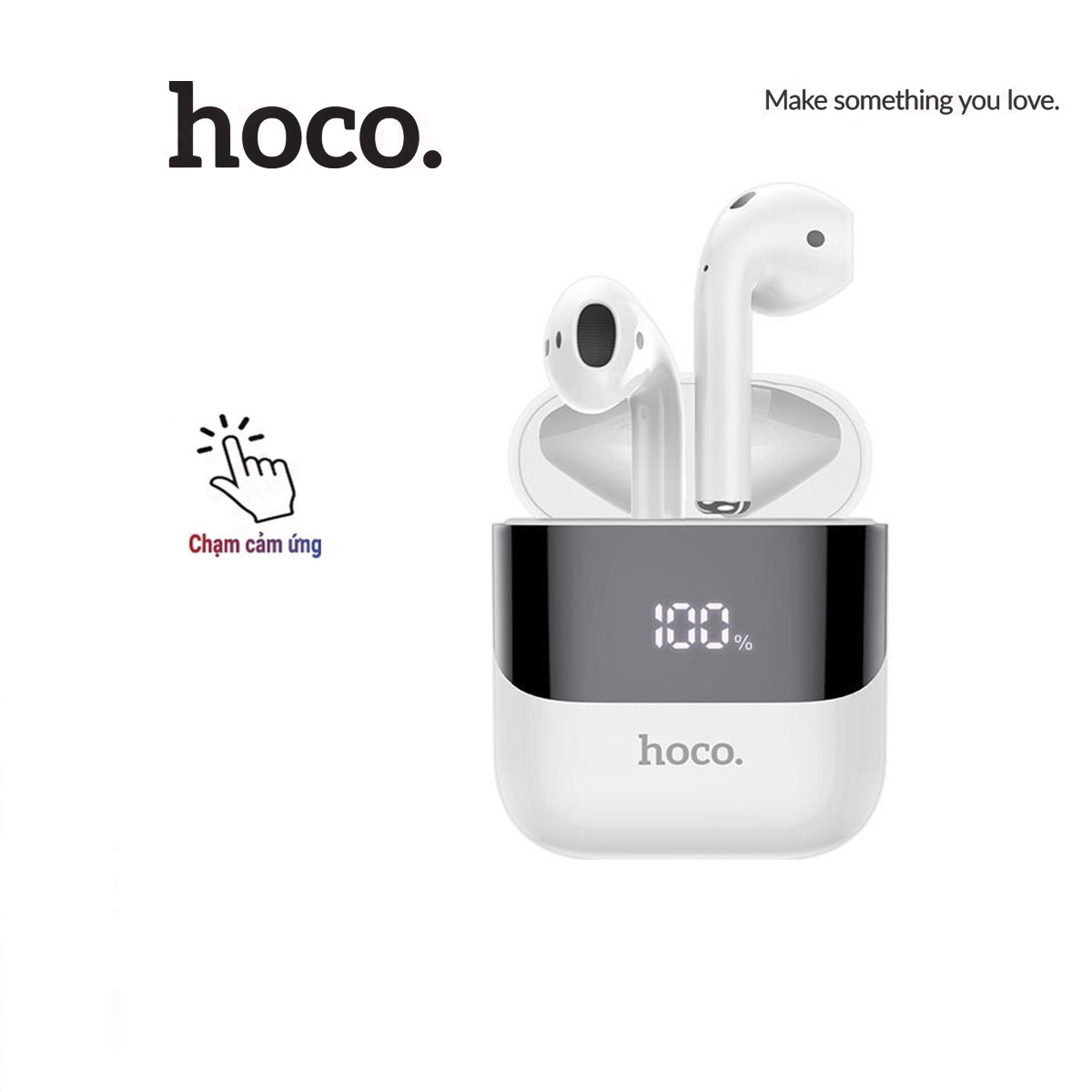 Tai nghe Bluetooth V5.0 Hoco DES88 dung lượng pin 300mAh chạm cảm ứng tích hợp màn hình Led
