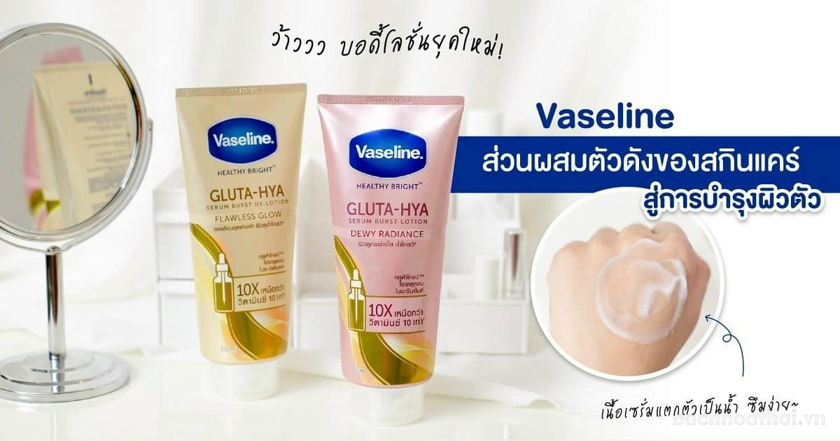 Sữa Dưỡng Thể Vaseline Gluta Hya 10x Thái Lan
