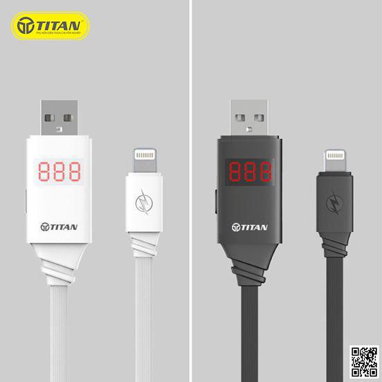 Cáp Sạc Lightning thông minh tự ngắt TITAN CI07