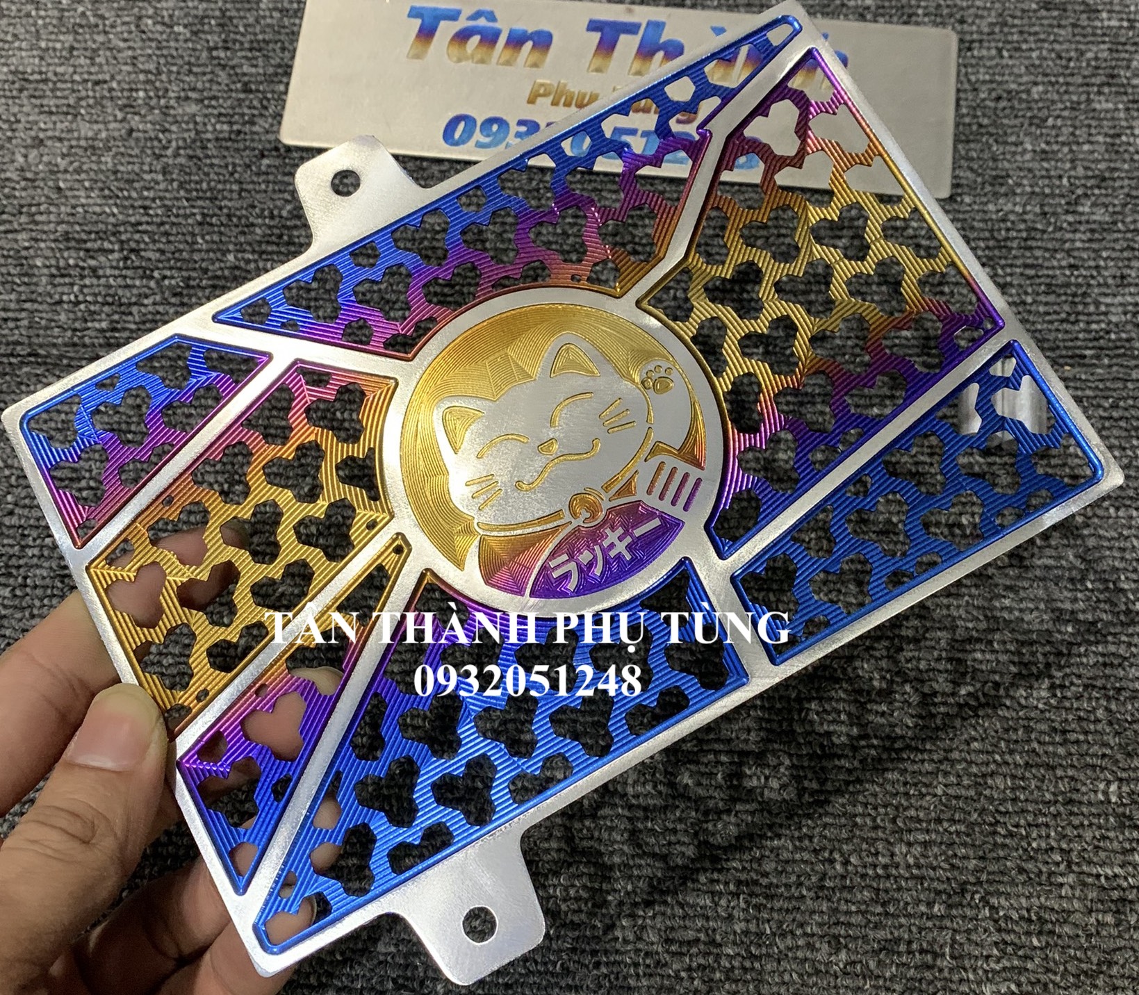 Két nước Exciter 150 TITAN ( logo Mèo may mắn)