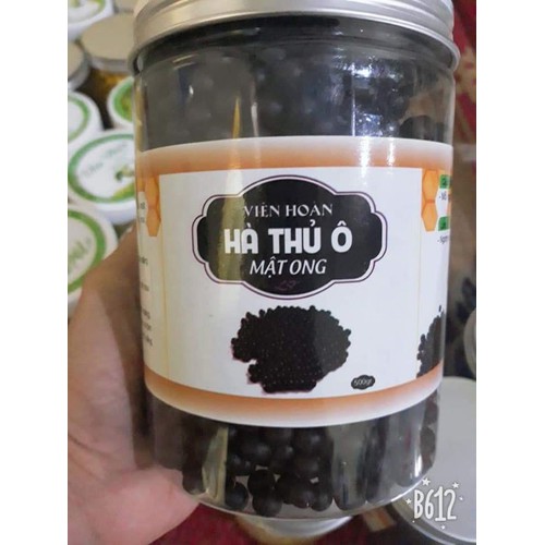 1kg viên hà thủ ô mật ong đen tóc đẹp da