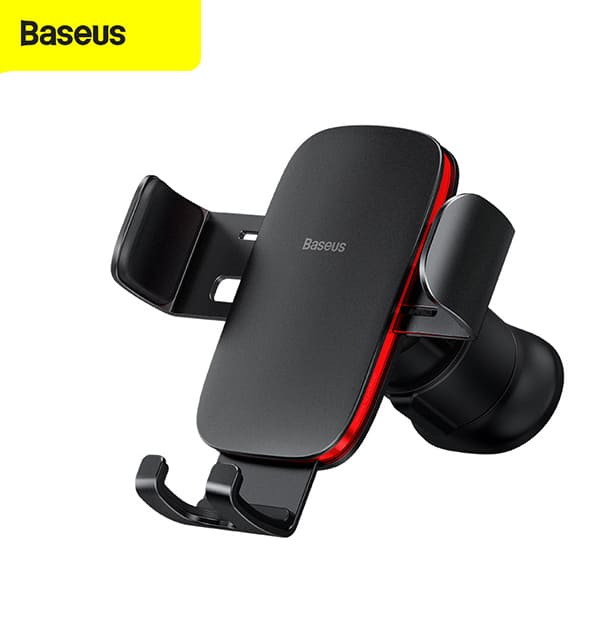 Baseus xe hợp kim giá để điện thoại di động phổ thông giá để điện thoại trong cửa gió xe hơi kẹp gắn cho điện thoại thông minh giá đỡ trọng lực