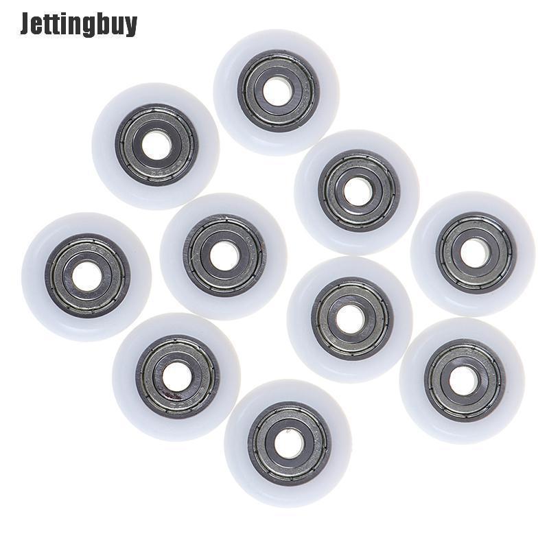 Jettingbuy 2 Chiếc Bánh Lăn Trượt Vòi Hoa Sen Bánh Xe Con Lăn Thay Thế Cửa Bằng Nhựa