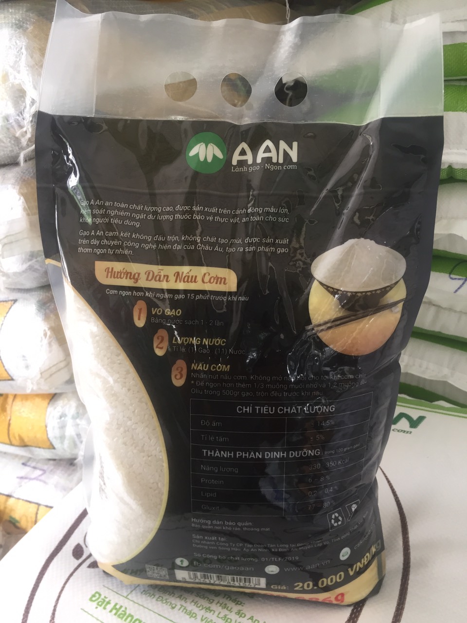 Gạo Nhật JAPONICA ( Túi 5kg ) Tân Long