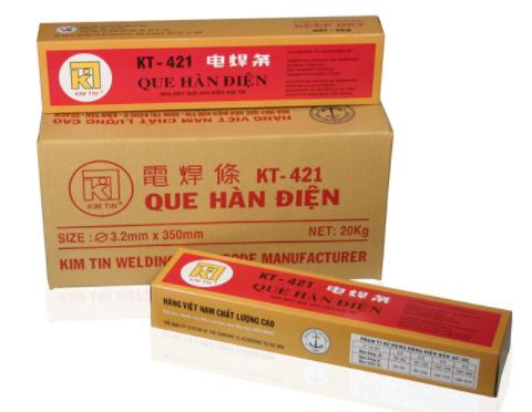 Que hàn thường (sắt) Kim Tín KT-421 (2.5mm) - Hộp 2.5kg [Gian hàng uy tín]