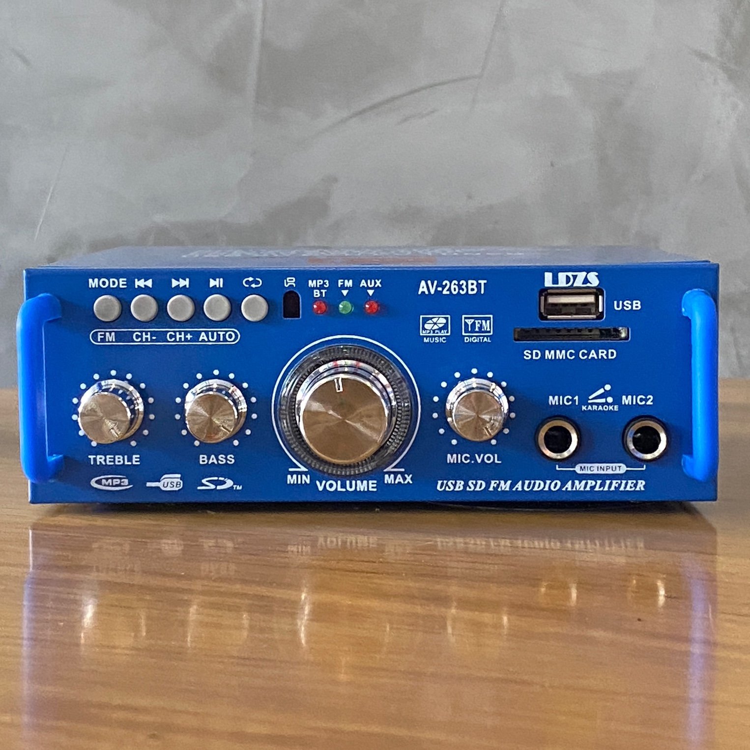 Ampli mini AV-263BT bluetooth hát karaoke công suất 200w