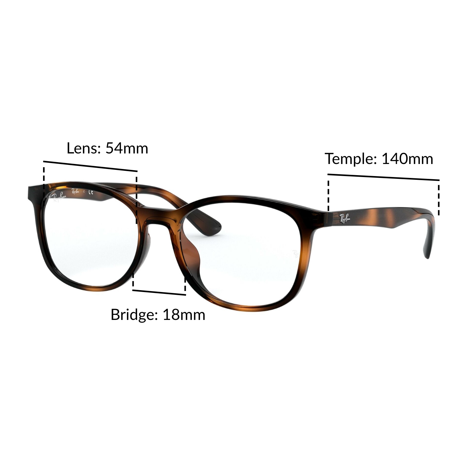 Mắt Kính Ray-Ban - RX7093D 2012 - Kính thường Size 54