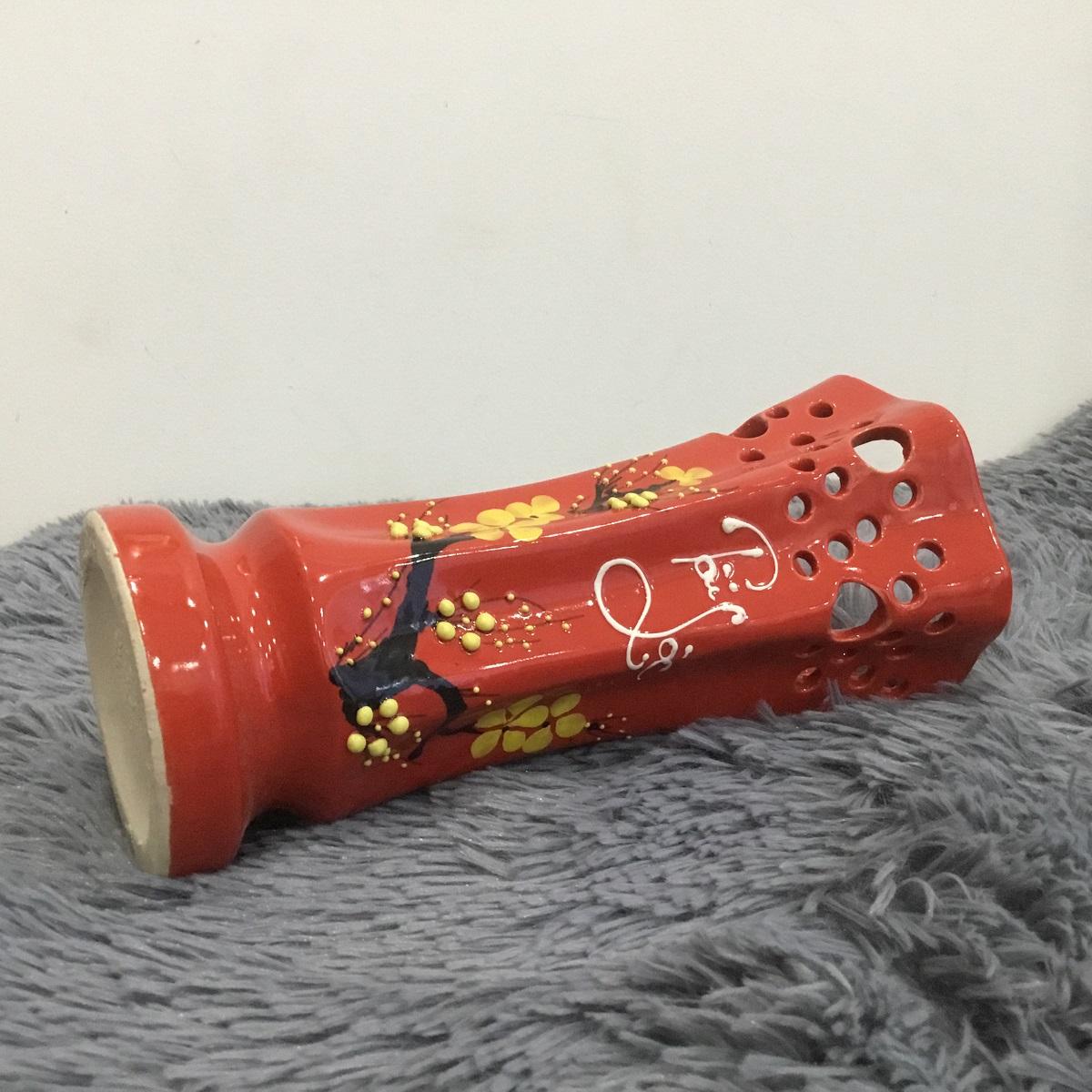 Bình Hoa Tài Lộc 24 CM - GỐM SỨ BÁT TRÀNG