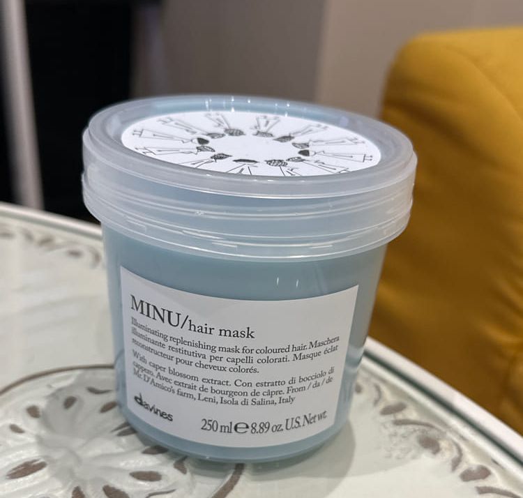 Davines Minu steaming oil keeps dyed hair color 250ml