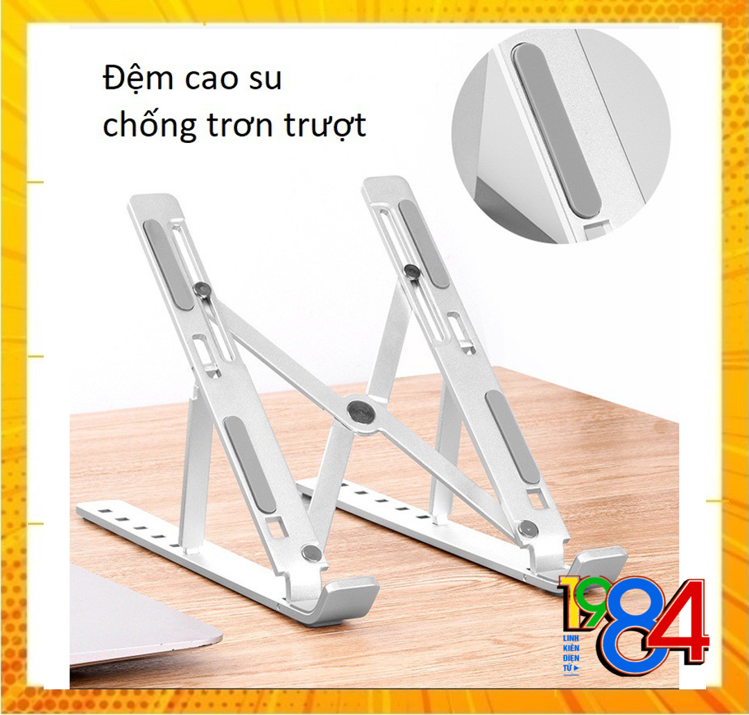 Giá Đỡ Laptop Nhôm Có Thể Gấp Gọn Dành Cho Macbook Ipad và máy tính xách tay