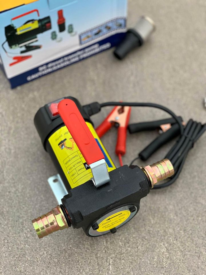 Bơm dầu diesel 12v, Máy bơm nhiên liệu áp suất cao bơm tự mồi công suất lớn