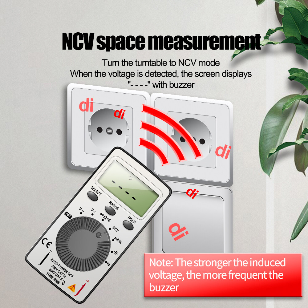 Shockley ANENG Thiết Bị Kiểm Tra Mini Đồng Hồ Vạn Năng Kỹ Thuật Số Di Động Vôn Kế Ampe Ohm Chống Cháy Tự Động Sạc Được Tầm Xa TRMS