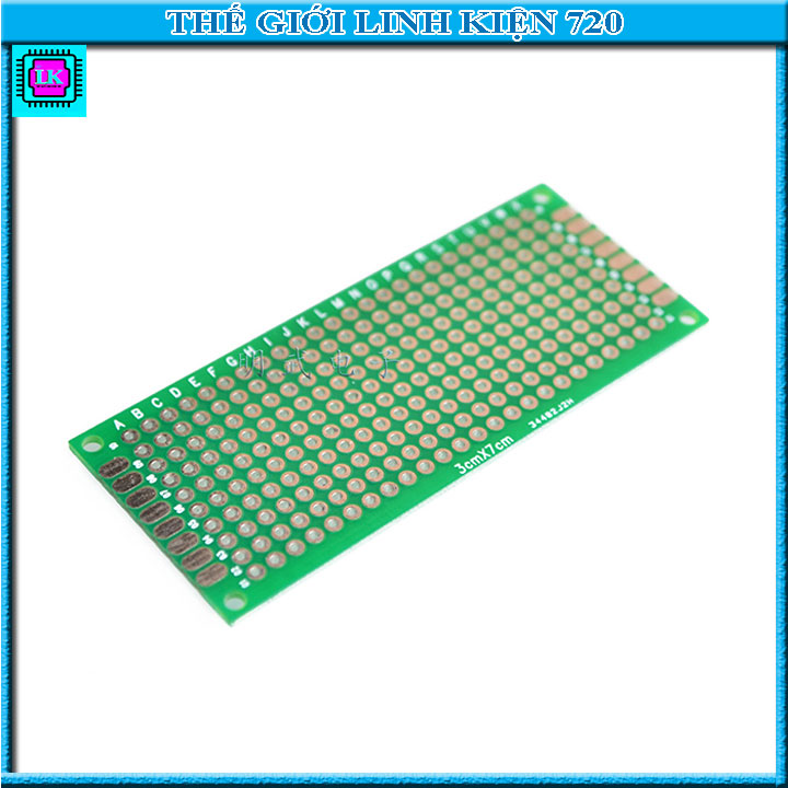 Phíp đồng đục lỗ 2 mặt pcb xanh tốt dày 1.6mm