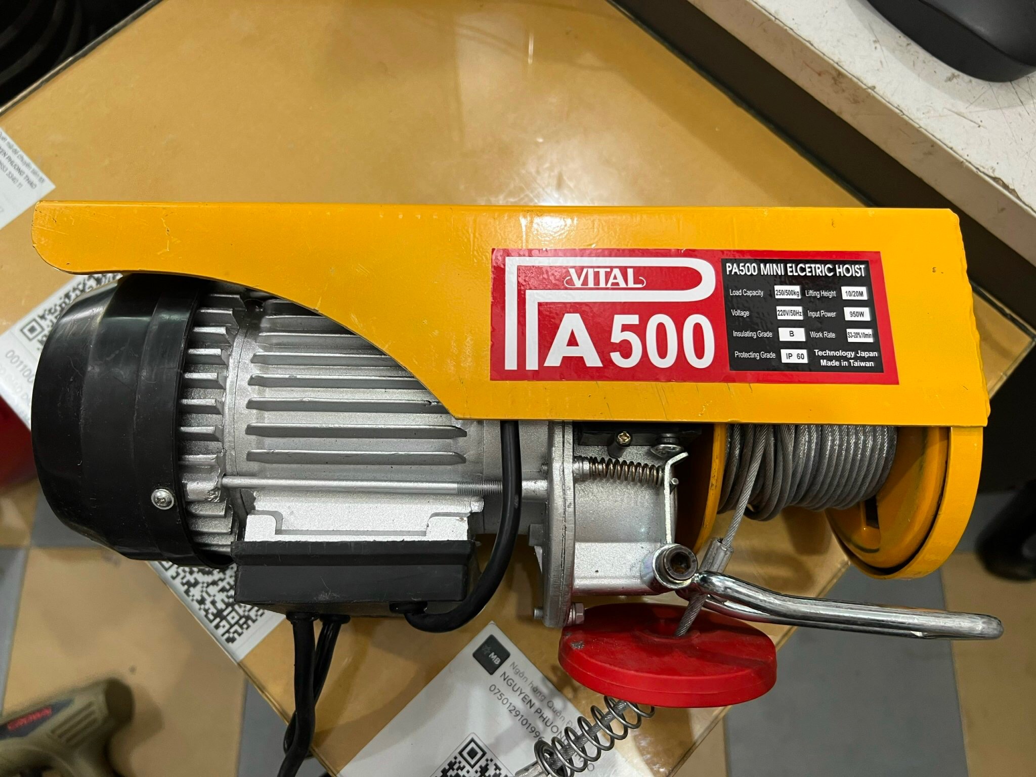 máy tời điện pa500