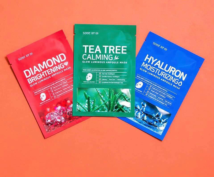 Mặt nạ Tràm trà Cấp nước Dưỡng trắng SOME BY MI Glow Luminous Ampoule Mask