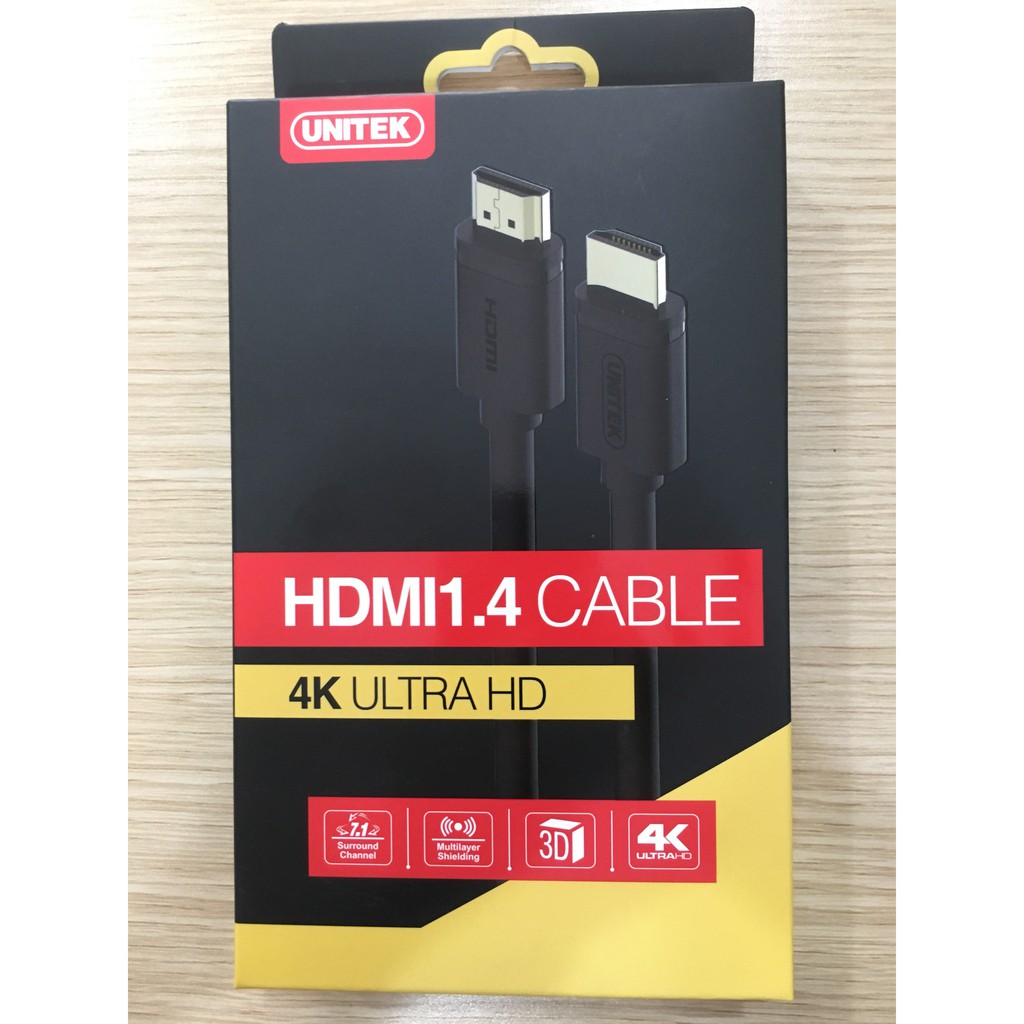 Cáp HDMI 1m5 Unitek Y-C137M (Hỗ trợ 4K, 3D)