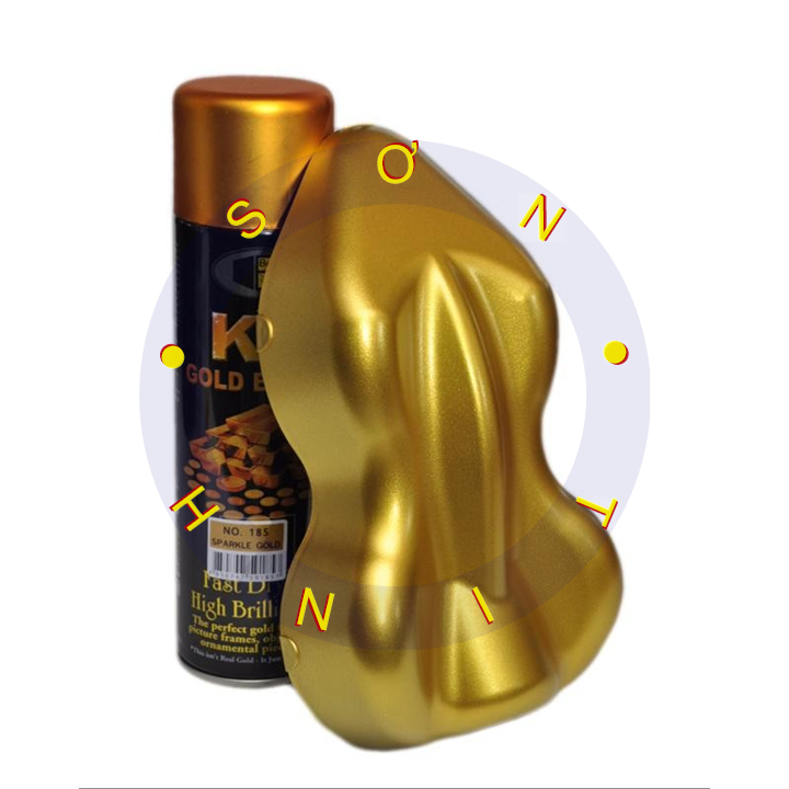 Sơn xịt Bosny KT Gold Effect - 185 (giả vàng ánh kim) - 1 chai