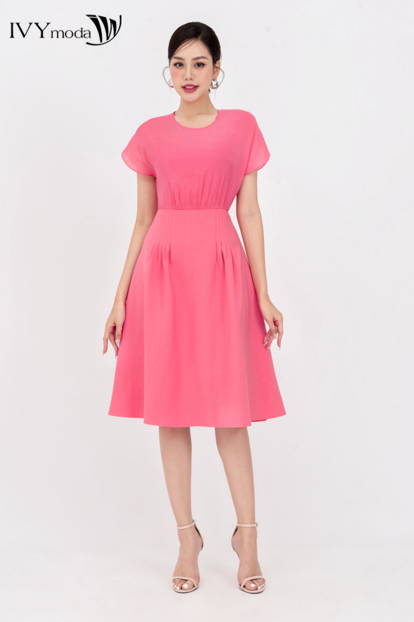 Đầm 2 lớp dáng xòe IVY moda MS 48M8285