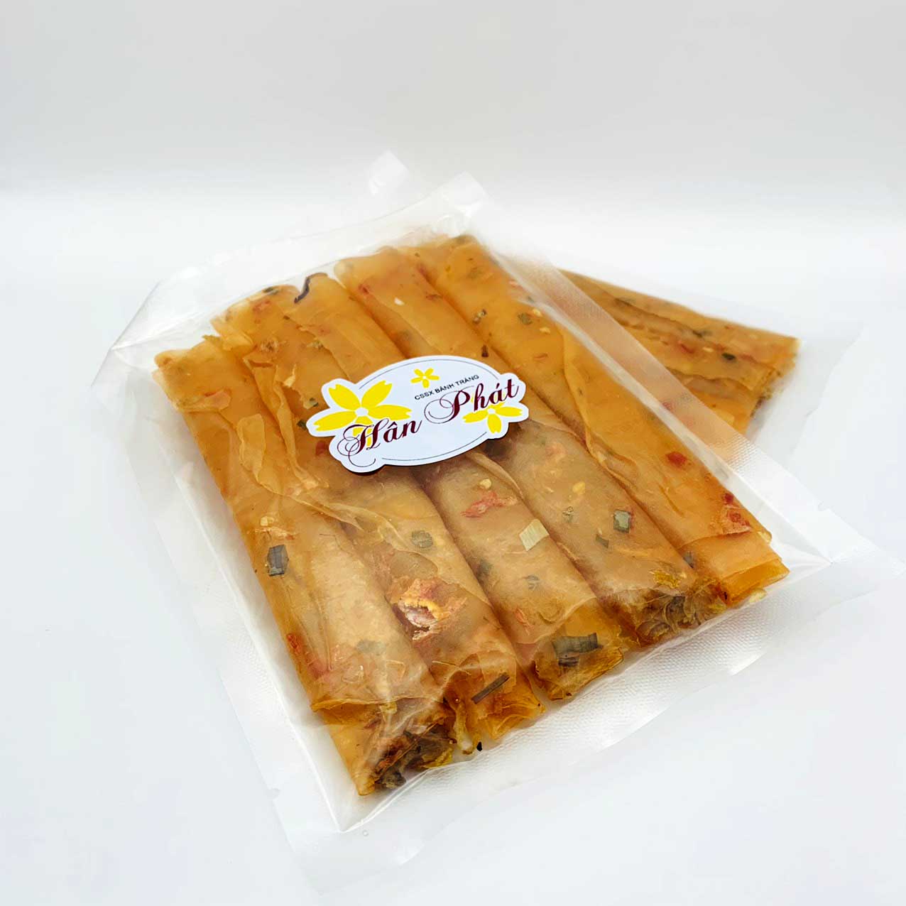 BÁNH TRÁNG DẺO TÔM CUỘN HÀNH PHI - 1 TÚI
