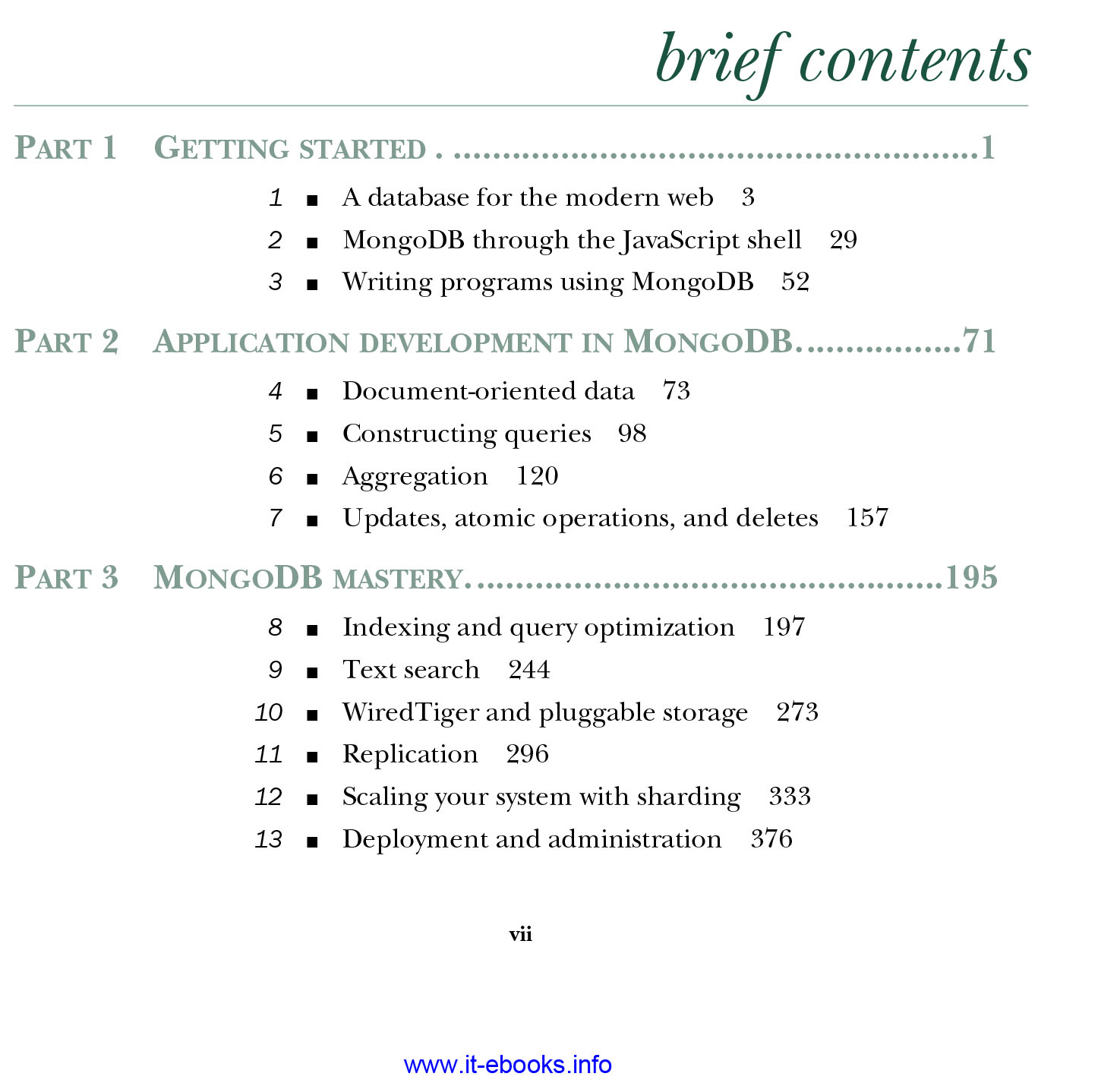 MongoDB in Action Covers MongoDB version 3.0