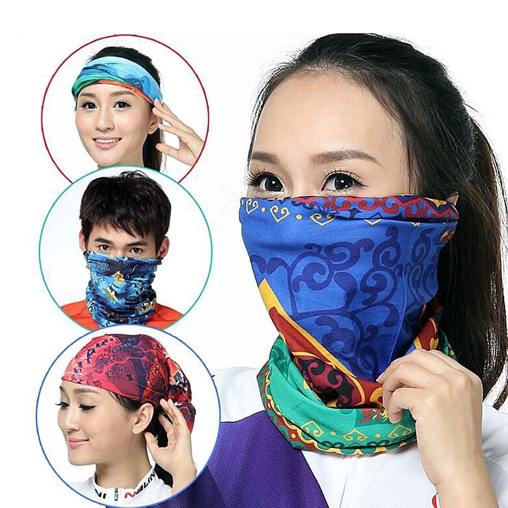 Combo 4 chiếc khăn đa năng đi phượt màu sắc hỗn hợp