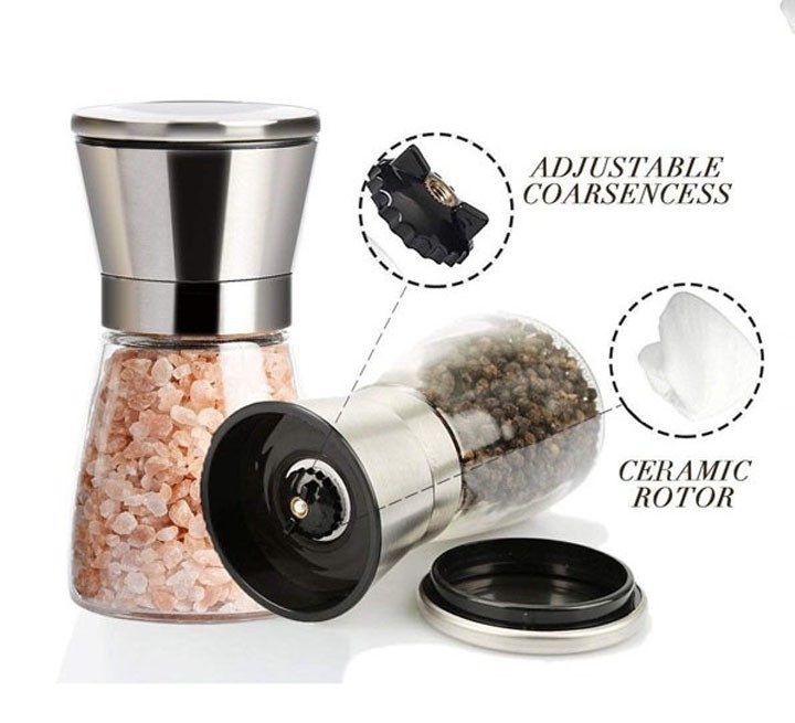 Dụng Cụ Đựng Và Xay Tiêu Nắp Inox Đa Năng