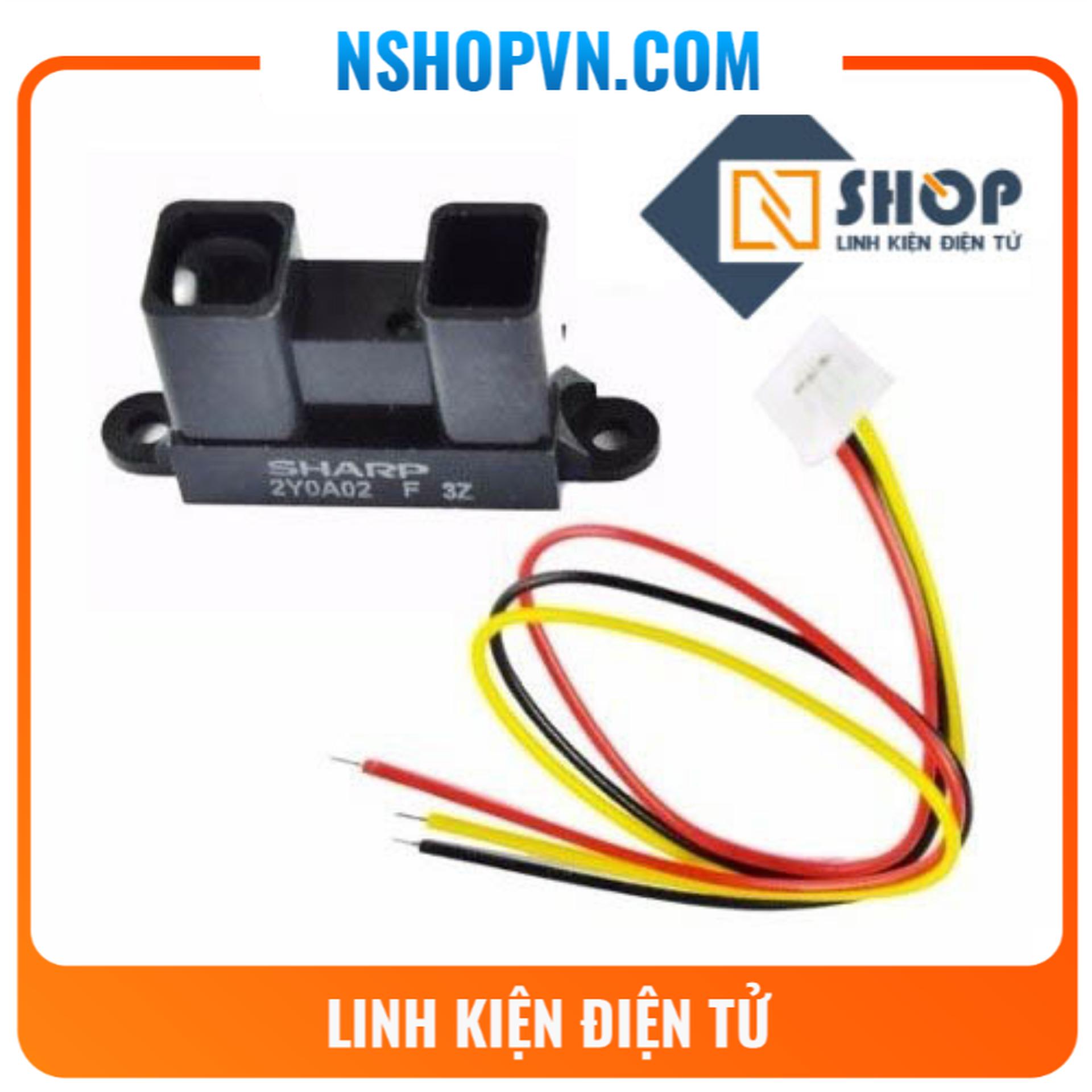 Cảm biến khoảng cách hồng ngoại analog sharp - gp2y0a02yk0f