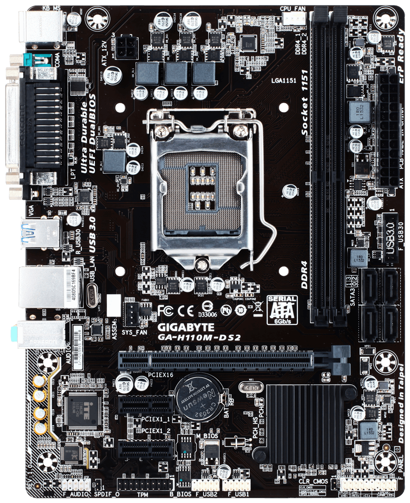 Mainboard GIGABYTE GA-H110M-DS2-DDR4
