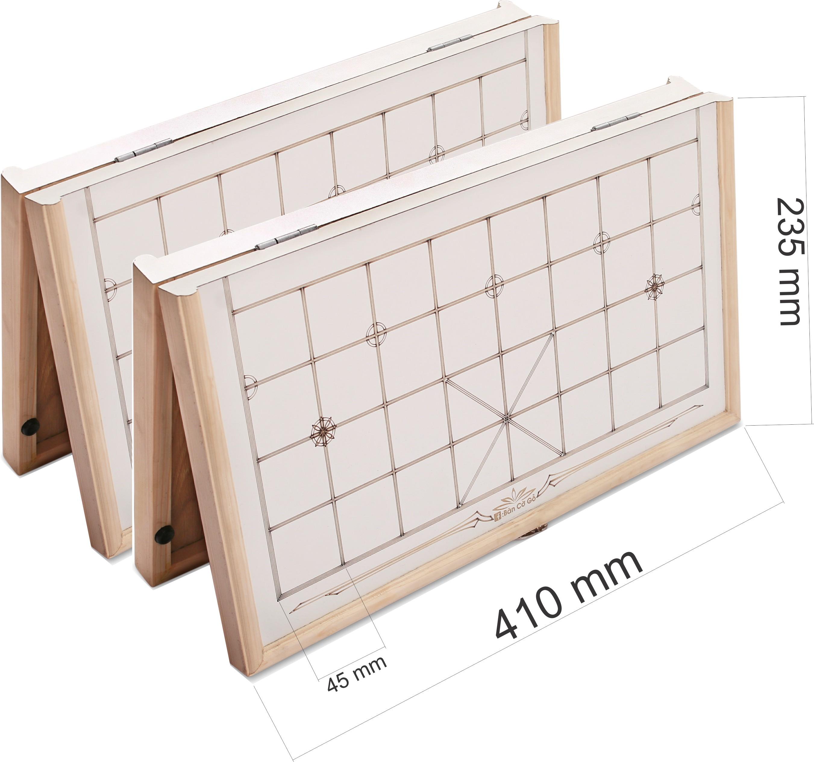 Bộ 2 bàn cờ gỗ loại gấp