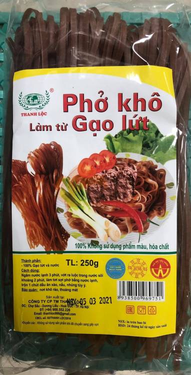 Phở khô gạo lứt túi 250 gram