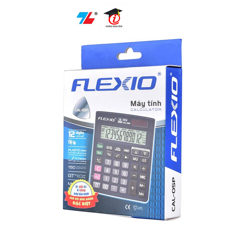 Máy tính 12 số Flexoffice FLEXIO CAL-05P (Thiên Long)