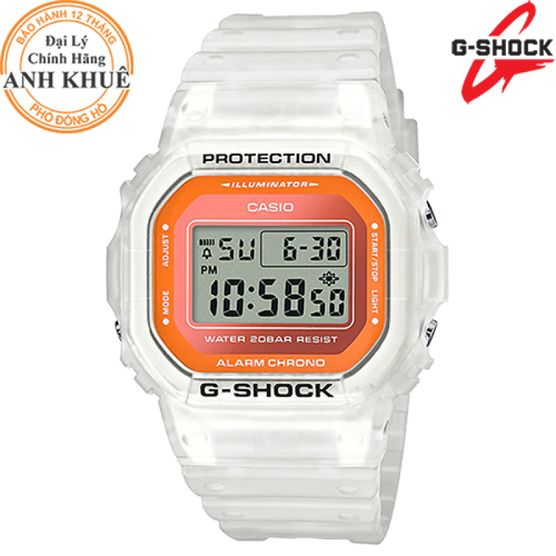 Đồng hồ nam dây nhựa Casio Anh Khuê G-Shock DW-5600LS-7DR